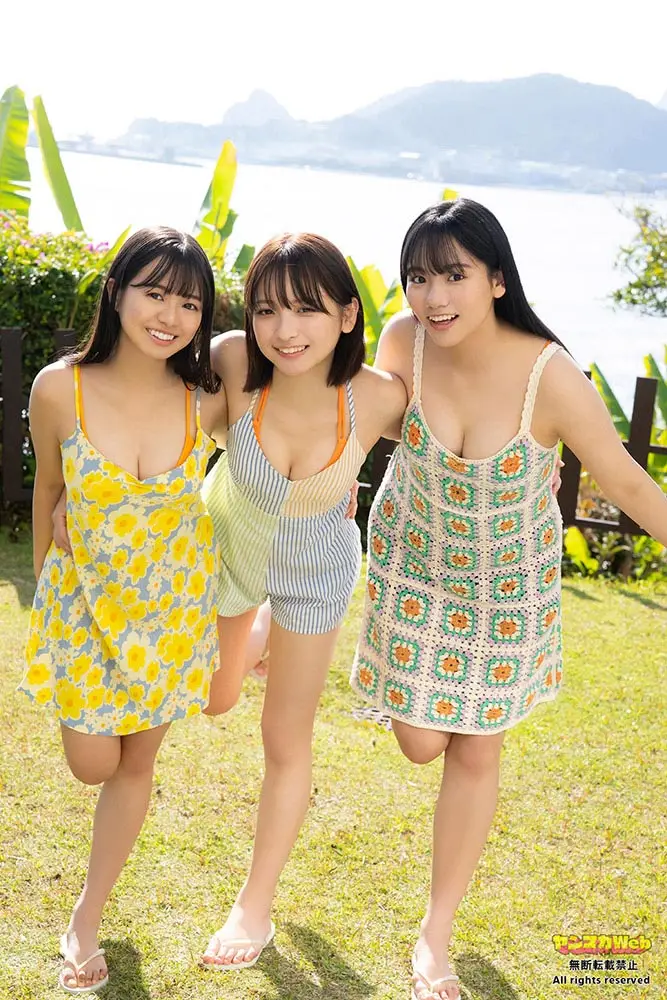 （左から）加藤綾乃,、一ノ瀬瑠菜、吉井しえる